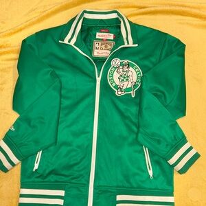 Boston Celtics zip-up- mitchell and ness